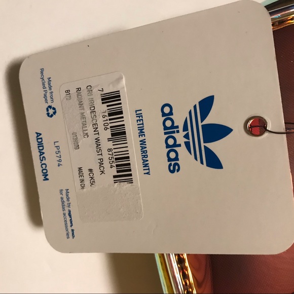 Adidas Iridescent Waist Bag Fanny Pack NWT - Picture 7 of 8